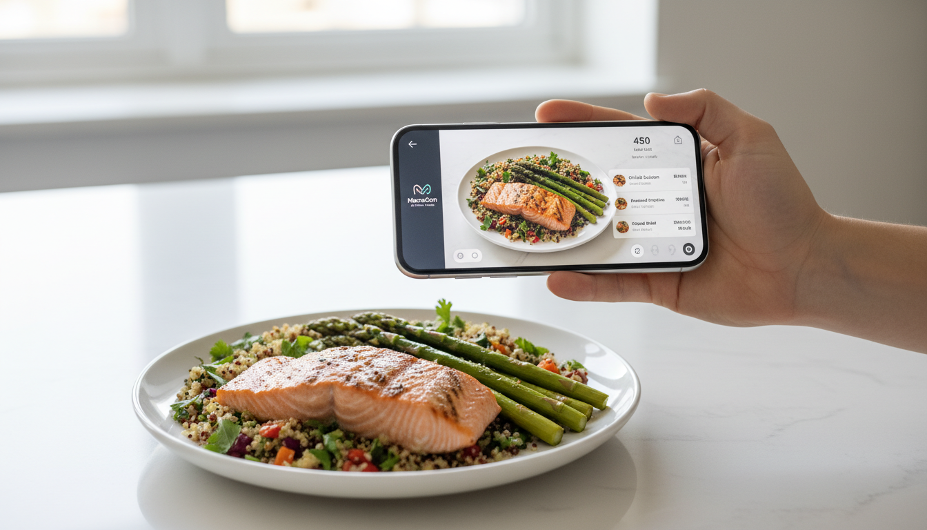 Ai Calorie Tracker: What Actually Works? - MacroCam healthy nutrition and macro tracking guide cover image