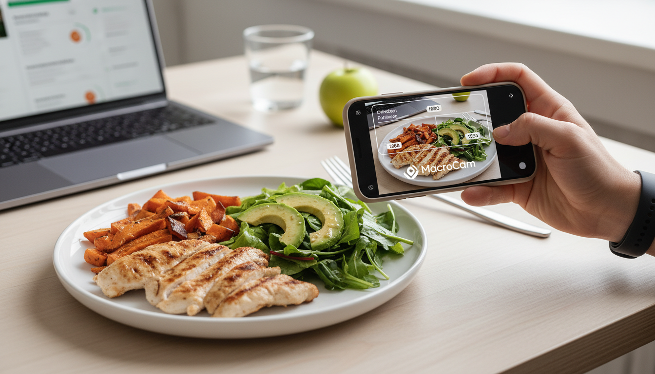 Food Photo Calorie App: What Actually Works? - MacroCam healthy nutrition and macro tracking guide cover image