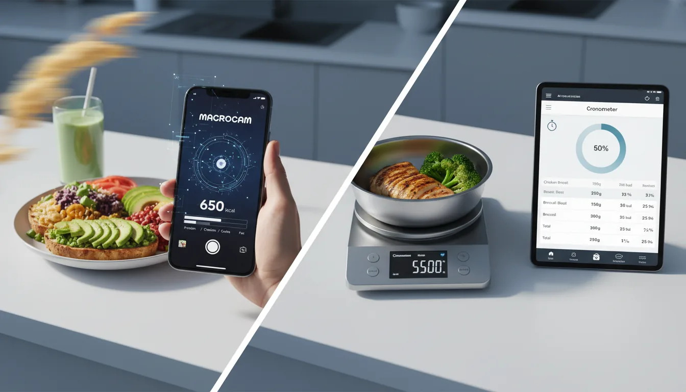 MacroCam vs Cronometer: Speed vs Precision for Macro Tracking - MacroCam nutrition and calorie tracking blog image