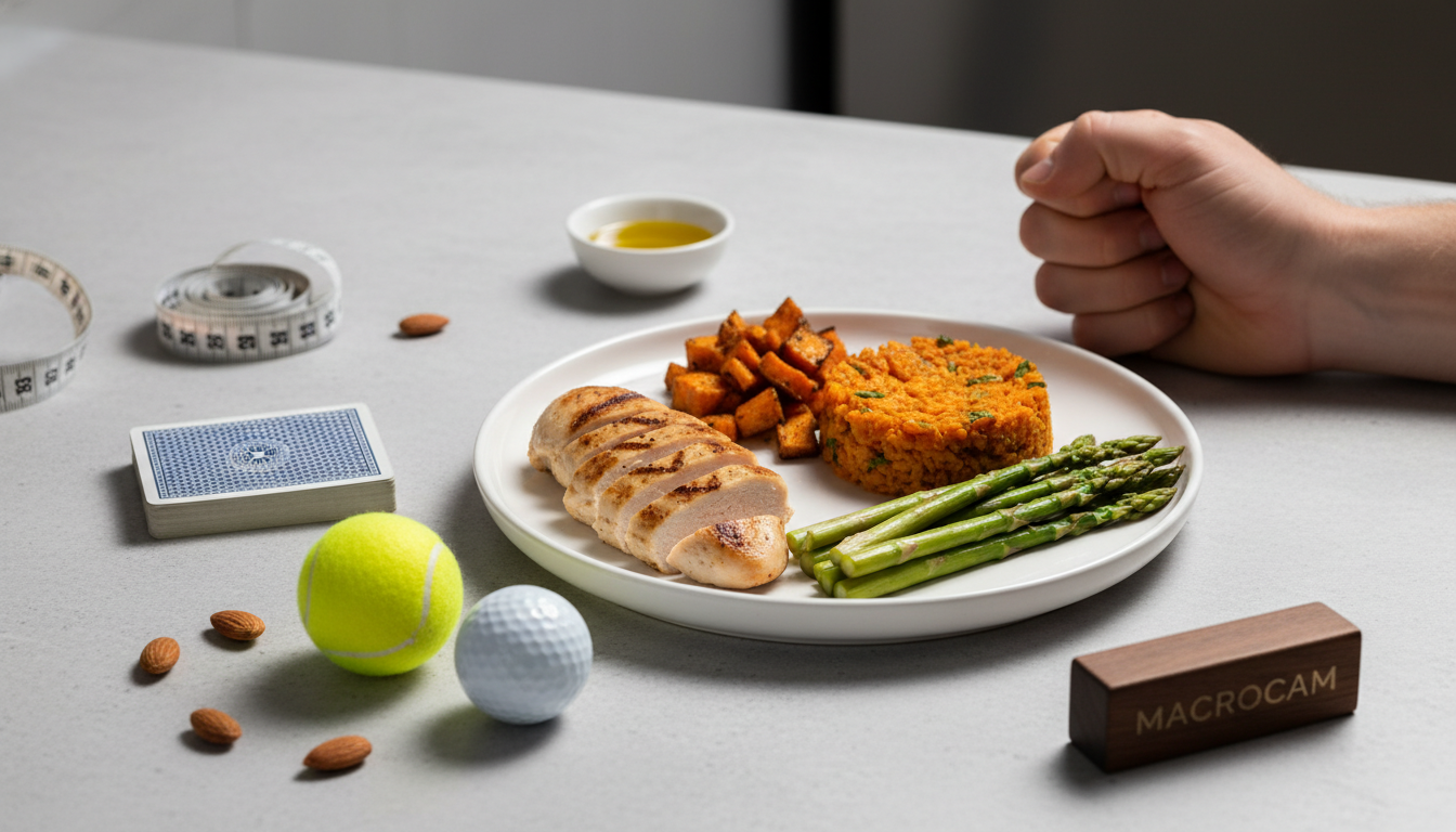 Portion Size Estimator: What Actually Works? - MacroCam healthy nutrition and macro tracking guide cover image