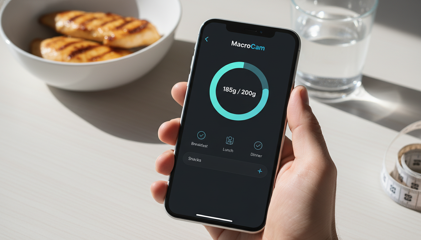Protein Tracker App: What Actually Works? - MacroCam healthy nutrition and macro tracking guide cover image