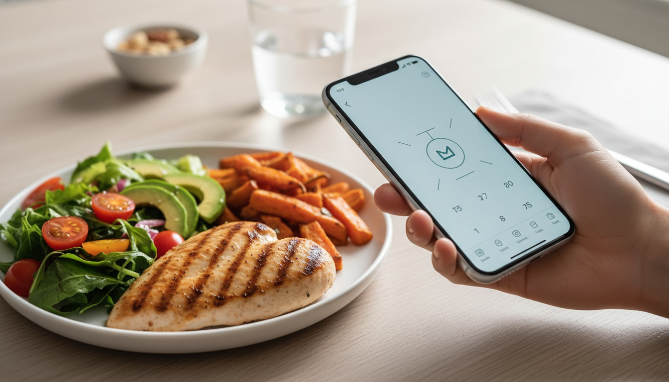 What are the best What is the best app to take pictures of food calories? options in 2026? - MacroCam healthy nutrition and macro tracking guide cover image